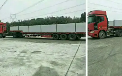 半挂车右边侧方停车